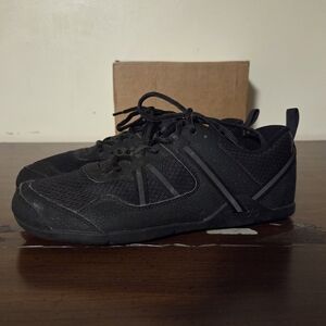 Xero Shoes Prio Black Lace Up Minimalist Running Sneakers Mens Sz 6.5